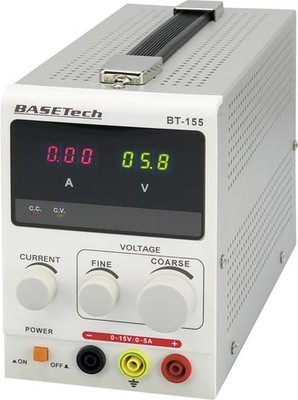 Basetech BT-155 Labornetzteil regelbar 0 - 15V/DC 0 - 5A 75W