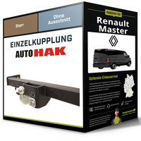 Starre AnhäNgerkupplung für Renault Master 02.2010-Jetzt III Auto Hak NEU AHK