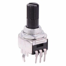 10 x 10K Logarithmic 9mm Potentiometer Knurled 6mm Shaft