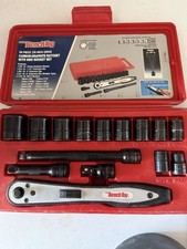 Vintage Kmart Benchtop 28 Piece Ratchet Metrinch Socket Set 38 Drive