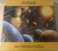 Nattork 500 Piece Solar System Puzzle for Families Perfect Fit Design Sealed