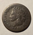 1884 Indian Head Cent 1c Circulated Penny About Good AG Details Exact Coin Shown