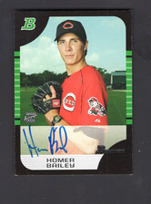 2005 Bowman Autographs #165 Homer Bailey AU