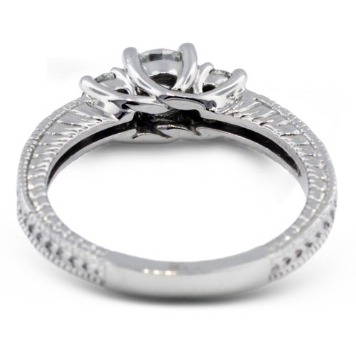 3ct G SI2 Round Cut Natural Certified Diamonds 950 Plat. Classic Engagement Ring - Bild 12 von 24