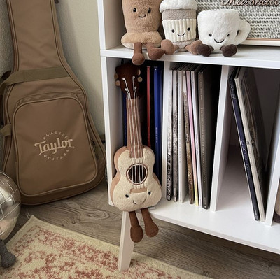 Cute Ukulele Plush Keychain Bag Charm Mini Soft Collectible Gift Jellycat NWT