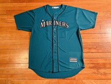 Seattle Mariners Robinson Cano Majestic Cool Base Jersey Men’s 2XT Teal Sewn