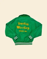 True Vintage 70’s ‘Swedish Wire Corp’ Jacket Pla-Jac Dunbrooke Green Size L