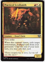 Practiced Scrollsmith #210 Secrets of Strixhaven MTG Uncommon