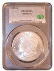 1879-S  Morgan Silver Dollar MS-65 CAC STUNNER! — photo 7