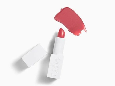 Lithe Beauty Nourish & Glow Lipstick Peony New Full Size With Box