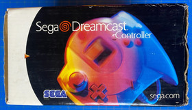 Official Sega Dreamcast Clear Yellow Controller (HKT-7700) w/ Box, Manual & Bag