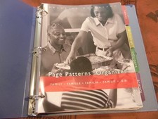 Gently Used Creative Memories Page Patterns Binder  Several Page Pattern Sets