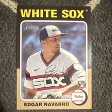 Topps 2024 Heritage Edgar Navarro Chicago White Sox Rookie #362