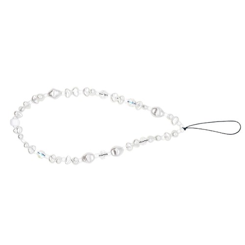 Imitation Pearl Mobile Phone Charm Chain Lanyard Case Pendant Keychain Cute - 第 1/12 張圖片