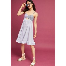 NEW Anthropologie Yarn-Dyed Dress By Petersyn $343 Size Large
