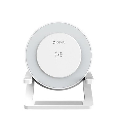 Devia, Bluetooth 5.2 Lautsprecher mit Nachtlampe und 15W Induktionsladegerät
