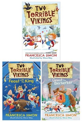 Two Terrible Vikings Series By Francesca Simon 3 Books - Ages 7-9 - Paperback