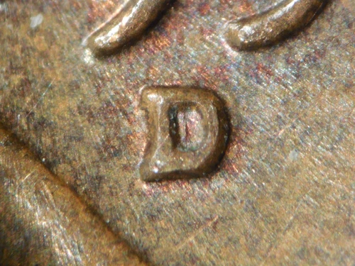 HIGH GRADE MINT ERROR 1958-D LINCOLN WHEAT CENT RPM#8  AU