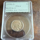 1938-D Buffalo Nickel 5C PCGS MS64 Business Strike Denver Cert 03984.64/7002539