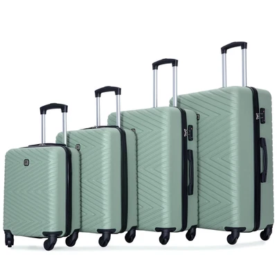 Travelhouse TH2202DG 4 Piece Hardshell Luggage Set with TSA Lock Spinner Wheels