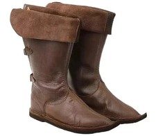 MEDIEVAL LEATHER 15TH CENTURY BOOT FOR VIKING SCA LARP