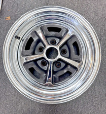 Chrome/ Black Inserts Magnum 500 SET OF 3 RIMS 16" 7"