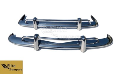 New VW Karmann Ghia 1956-1971 US Export style Stainless Steel Bumpers