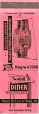 Paoli Pennsylvania Twaddell Diner Restaurant Vintage Matchbook Cover