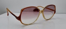 Vintage Marchon Karen Brown Oval Sunglasses France FRAMES ONLY