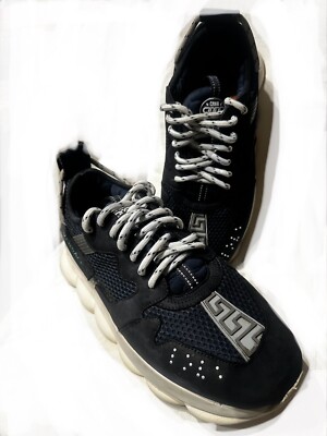 Versace Chain Reaction Sneakers Casual Shoes Size 10.5