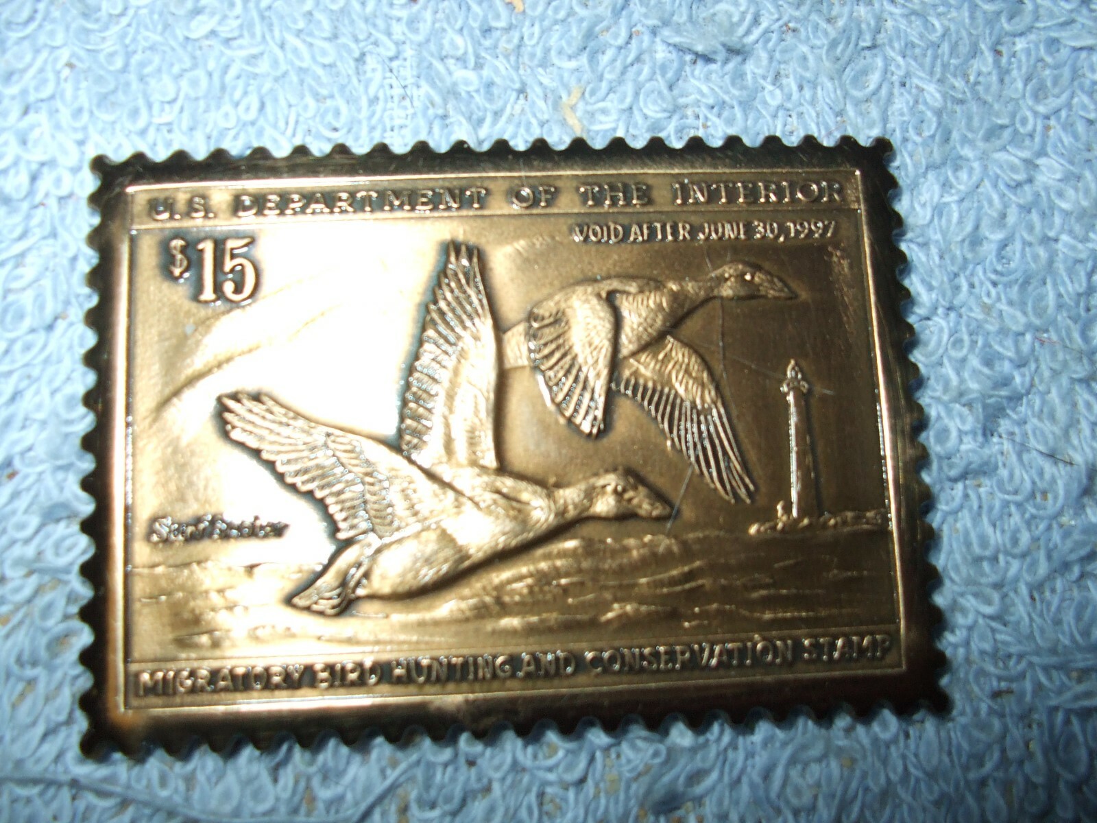 US Federal 1997 Migratory Bird Duck Stamp RW64 15.00 Canada Goose