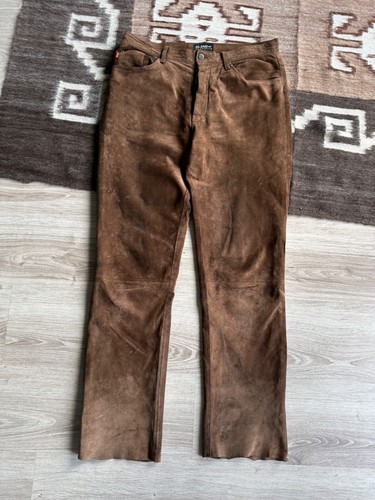 Blend Of America Vintage Men's Brown Biker Pants W 34 - Picture 3 of 9