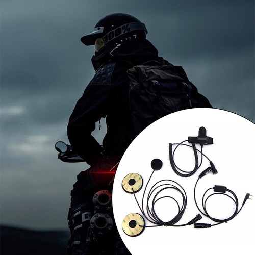 Kask motocyklowy Wyścigi Zestaw słuchawkowy Słuchawki Mikrofon do radia BaoFeng UV-5R Kenwood / - Zdjęcie 22 z 23