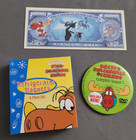 Rocky Bullwinkle Novelty Fridge Magnets Set of 3 Novelty Note Pin Gift Vintage
