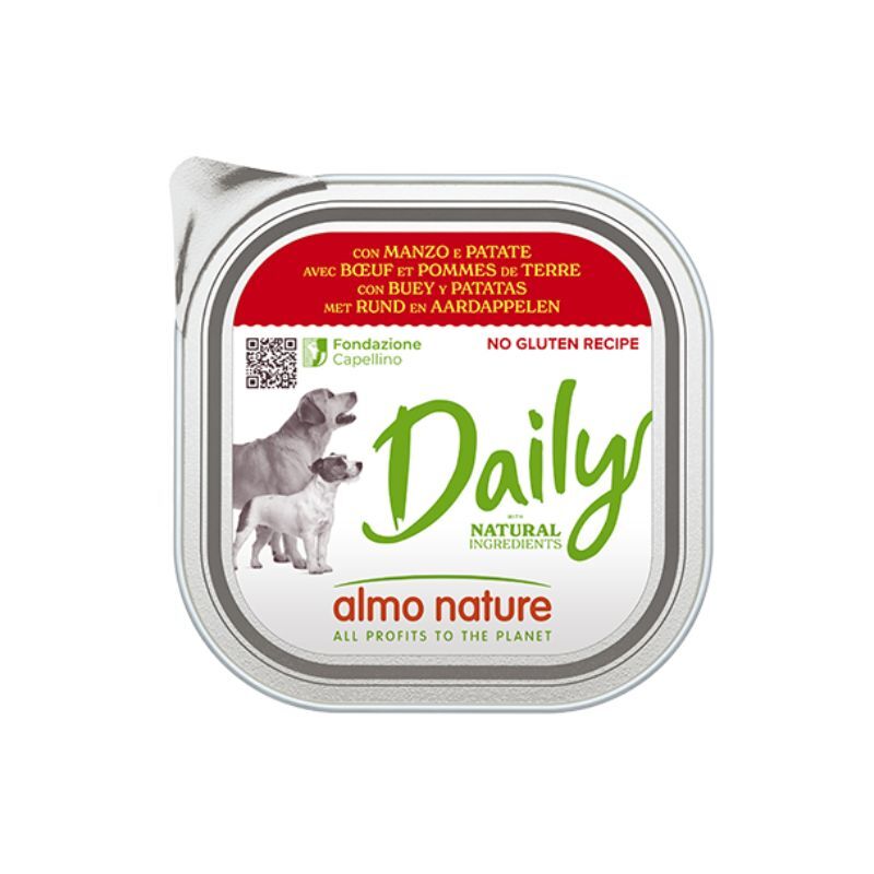 Almo nature dog daily manzo e patate 300gr