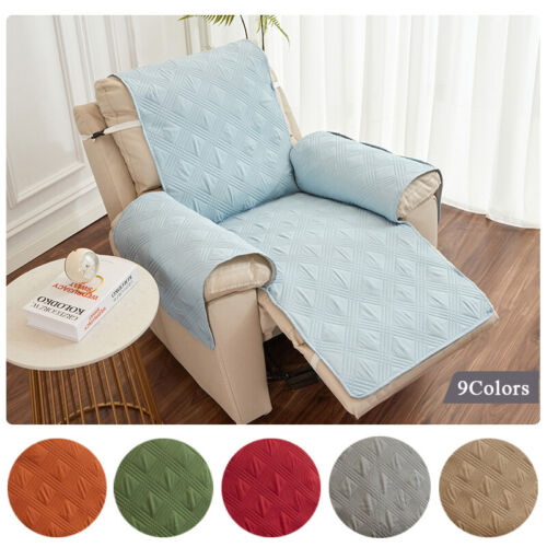 Quilted Anti-wear Recliner Sofa Cover Couch Cushion Slipcover Armchair - Bild 1 von 26
