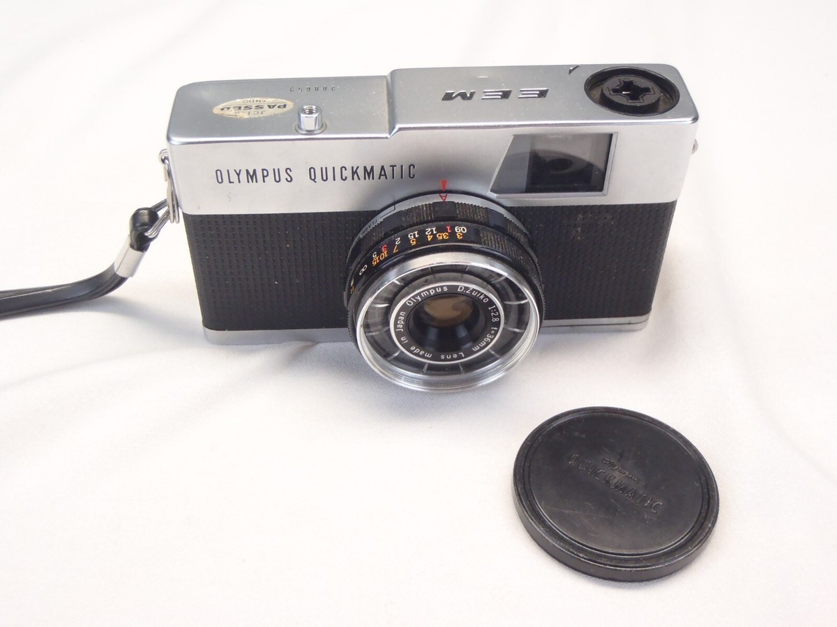 Olympus Quickmatic EEM Black & Silver D.Zuiko 36mm Lens Film