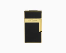 S.t. Dupont Lighter Biggy Torch Flame Black and Gold 025002