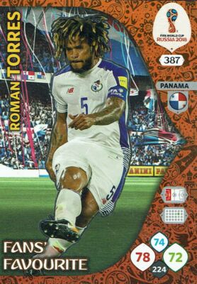 Panini World Cup 2018 Russia WM Fans' Favourite Nr. 387 Roman Torres