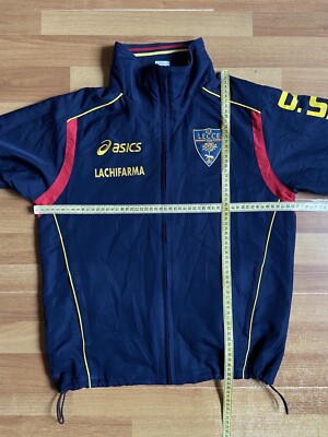 LECCE TRAINING FOOTBALL SOCCER JACKET ASICS sz S MEN | eBay
