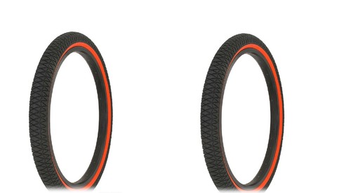 PAIRE de pneus et tubes vélo Lowrider 20 20X1,75 cruiser bike brique mur blanc