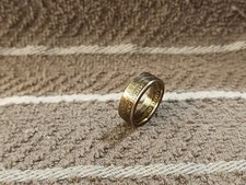 Michigan Handcrafted Washington Quarters coin ring, size 7 -1/2 2004