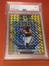 CJ STROUD - 2023 PANINI MOSAIC - #292 - ROOKIE GOLD - #1/10 1/1 PSA 9 Roy