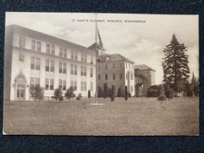 Winlock Washington WA St. Mary?s Academy Lewis Co. Antique Postcard Photo
