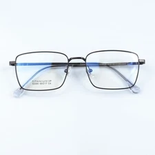 Men Titanium Square Eyeglass Frames Retro Full Rim Glasses Fashion Eyewear