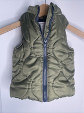Tommy Bahama Toddler Size 3T Army Green Full Zip Puffer Vest Coat