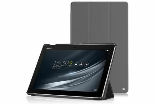Housse Feutre Protection Pour Asus Zenfone 8 – Gris Foncé Bord Bleu, Fermeture Magnétique
