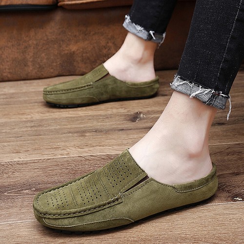 Round toe Half Slippers Suede Flats 