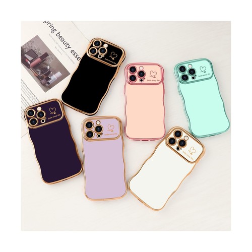 LCHULLE for iPhone 14 Pro Max Case for Women Girls, Cute Wave Frame Curly Sha... - Photo 7 sur 8