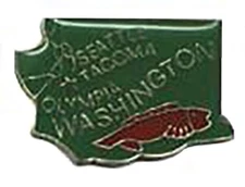 State of Washington Bike Motorcycle Hat Cap Lapel Pin HP492